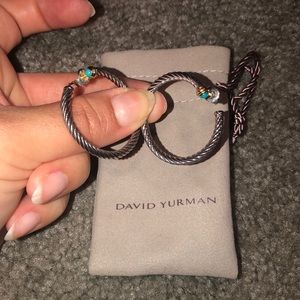 David yurman earrings with turquoise stones